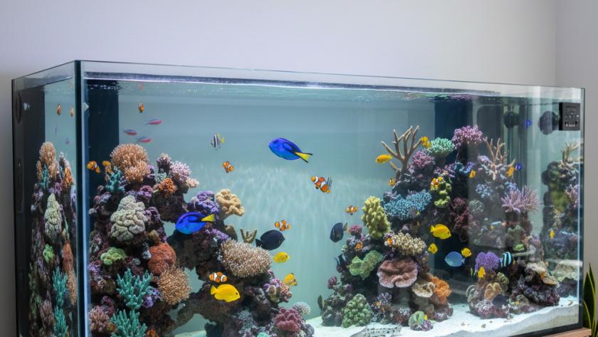 clean aquarium glass without scratching