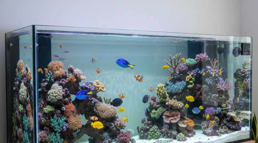 clean aquarium glass without scratching