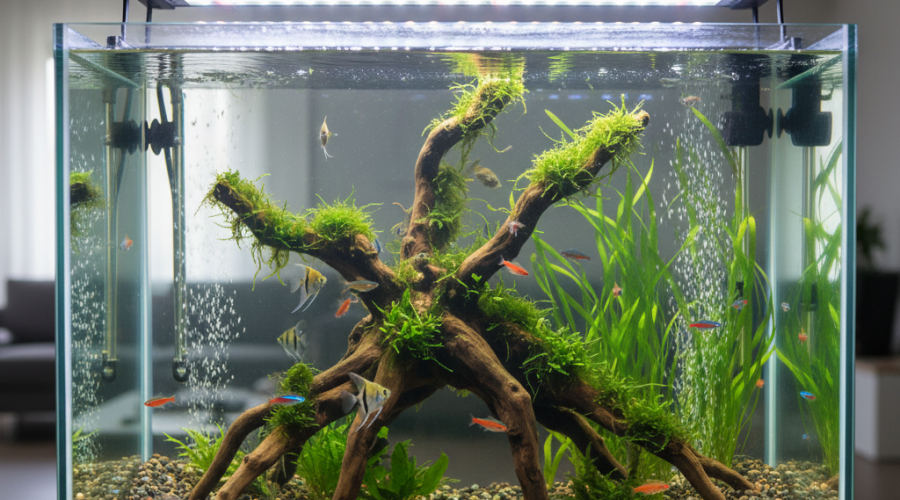 cleaning fish tank gravel algae