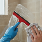 remove hard water stains glass shower doors 2