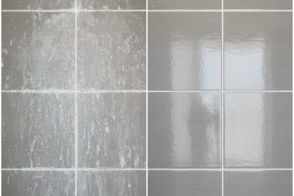 remove hard water stains shower tiles 2