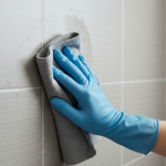 stop water marks shower tiles