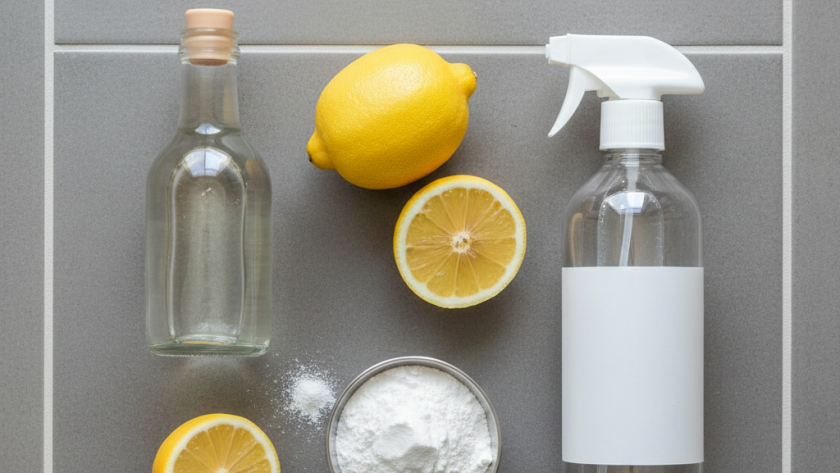 what removes hard water stains from tile