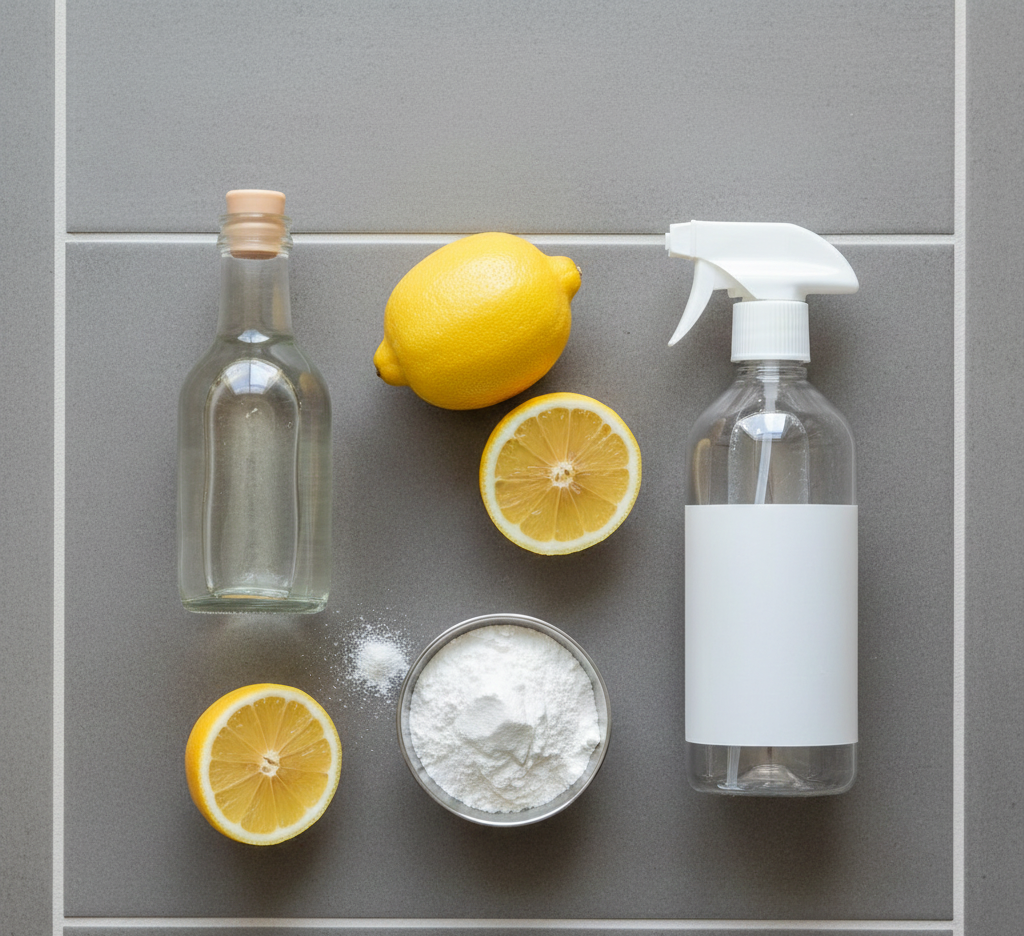 what removes hard water stains from tile