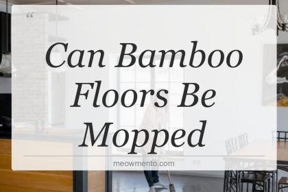 can bamboo floors be mopped
