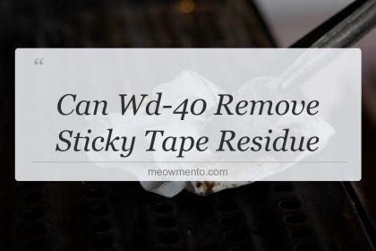 can wd 40 remove sticky tape residue