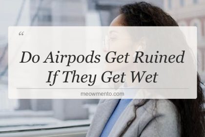 do airpods get ruined if they get wet