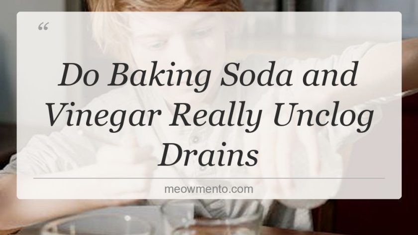 do baking soda and vinegar really unclog drains