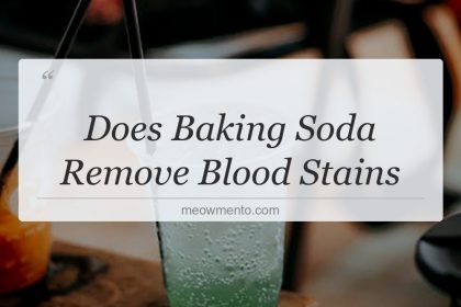 does baking soda remove blood stains