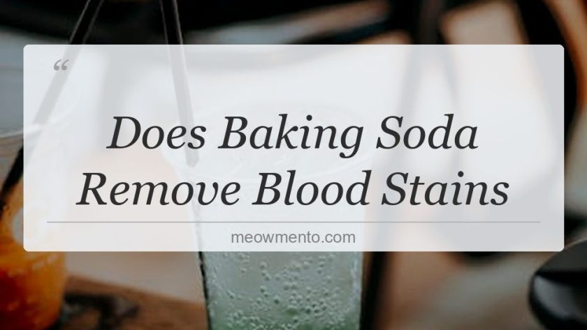 does baking soda remove blood stains