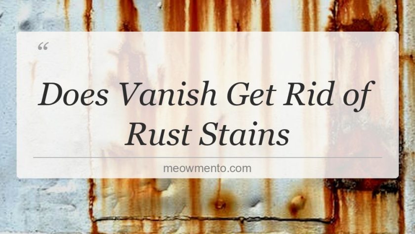 does vanish get rid of rust stains