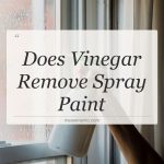does vinegar remove spray paint