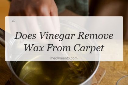does vinegar remove wax from carpet