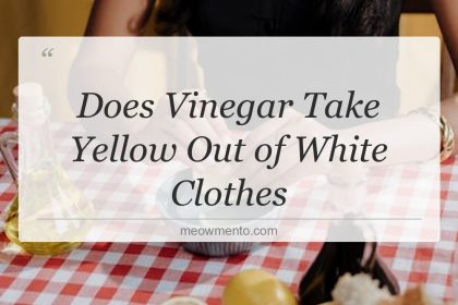 does vinegar take yellow out of white clothes