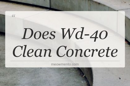 does wd 40 clean concrete