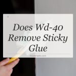 does wd 40 remove sticky glue