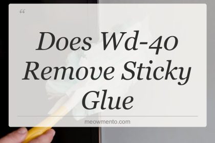 does wd 40 remove sticky glue