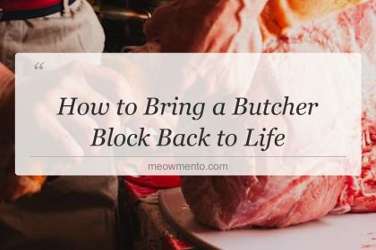 how to bring a butcher block back to life