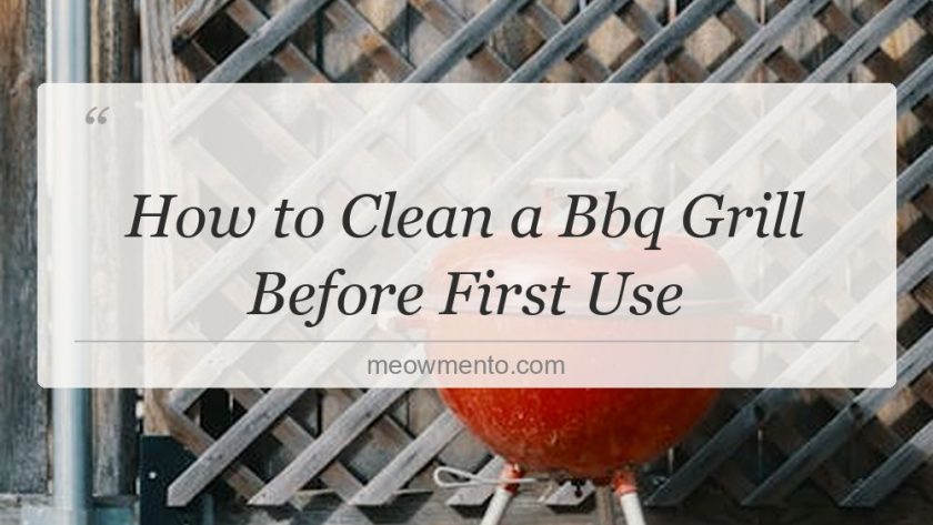 how to clean a bbq grill before first use