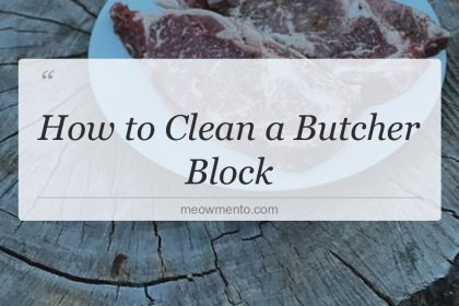 how to clean a butcher block