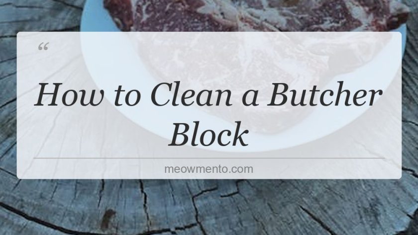 how to clean a butcher block