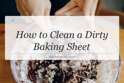how to clean a dirty baking sheet