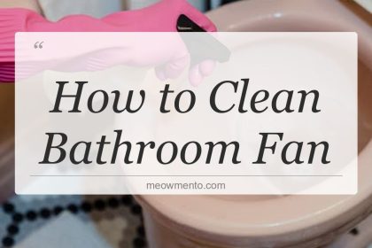 how to clean bathroom fan