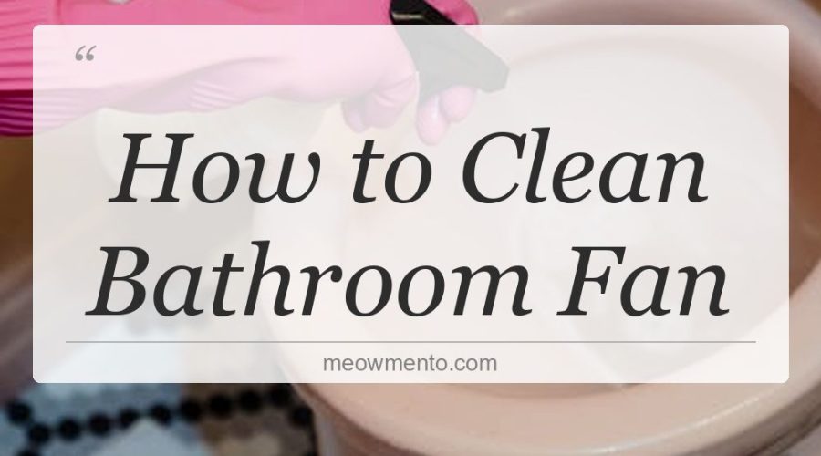 how to clean bathroom fan