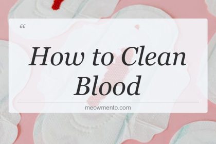 how to clean blood