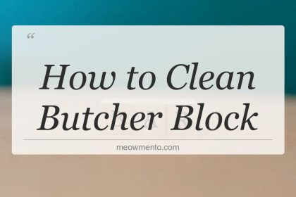 how to clean butcher block