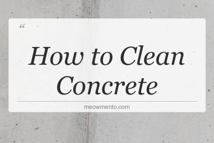 how to clean concrete