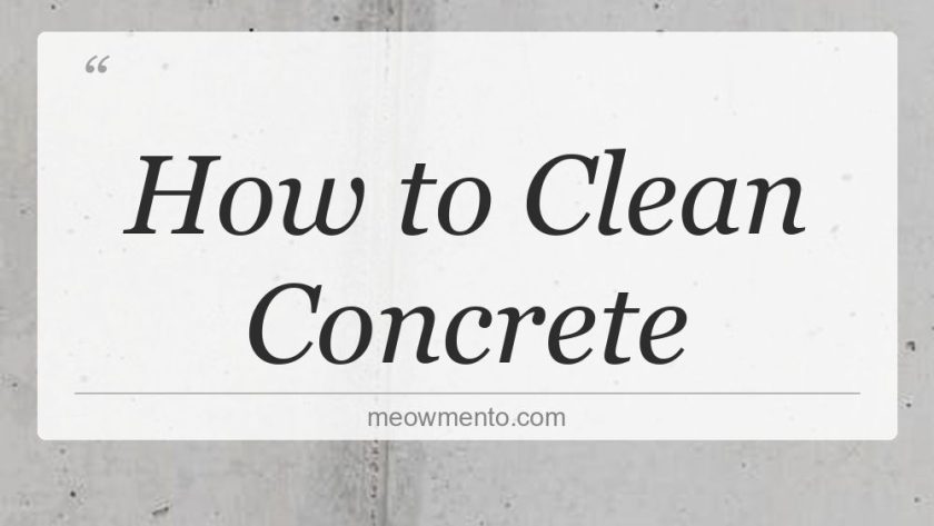 how to clean concrete
