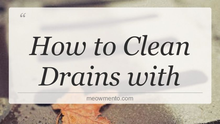 how to clean drains with