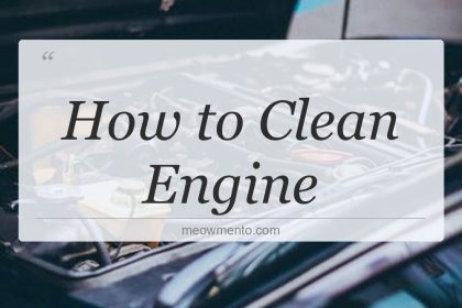 how to clean engine