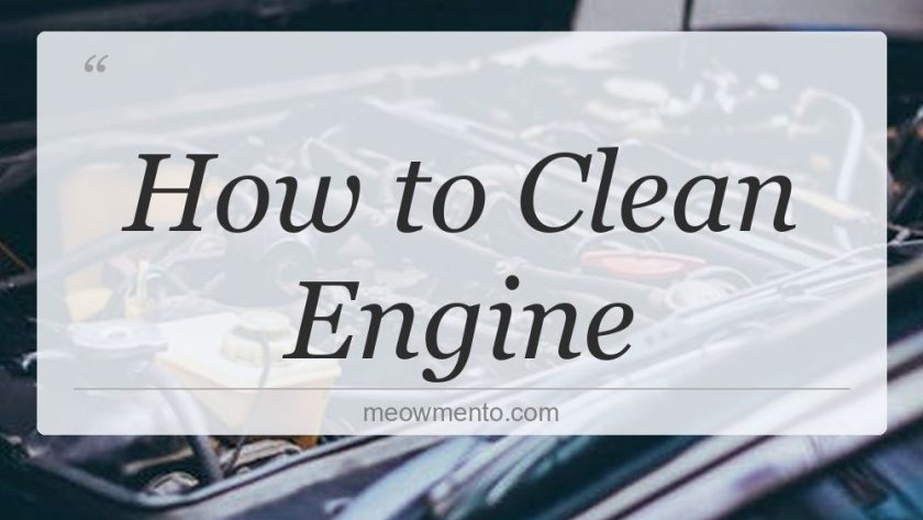 how to clean engine