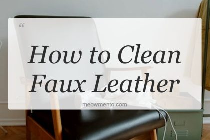 how to clean faux leather