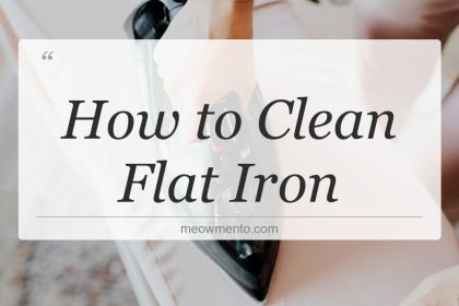 how to clean flat iron