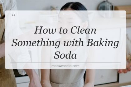 how to clean something with baking soda