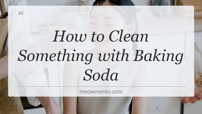 how to clean something with baking soda