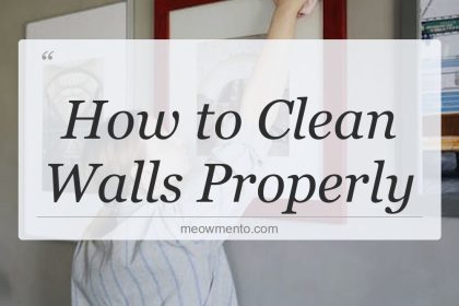 how to clean walls properly