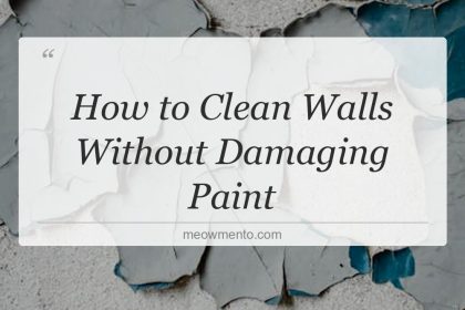 how to clean walls without damaging paint