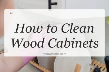 how to clean wood cabinets