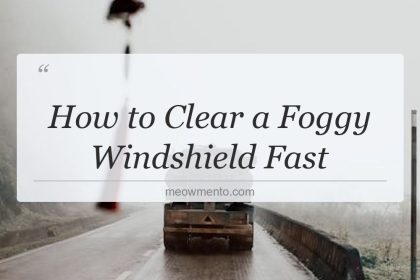 how to clear a foggy windshield fast