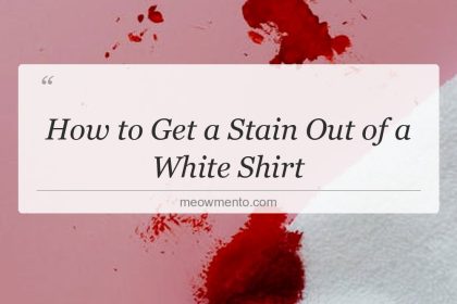 how to get a stain out of a white shirt