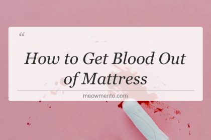 how to get blood out of mattress