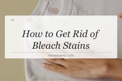 how to get rid of bleach stains