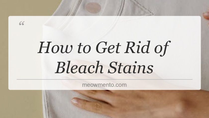 how to get rid of bleach stains