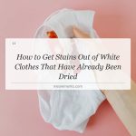 how to get stains out of white clothes that have already been dried