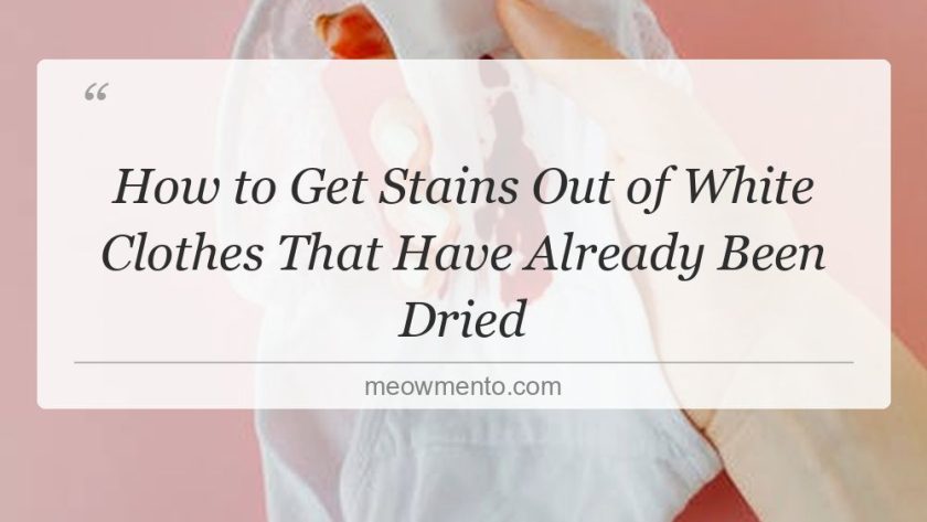 how to get stains out of white clothes that have already been dried