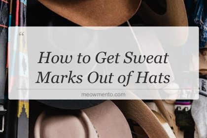 how to get sweat marks out of hats